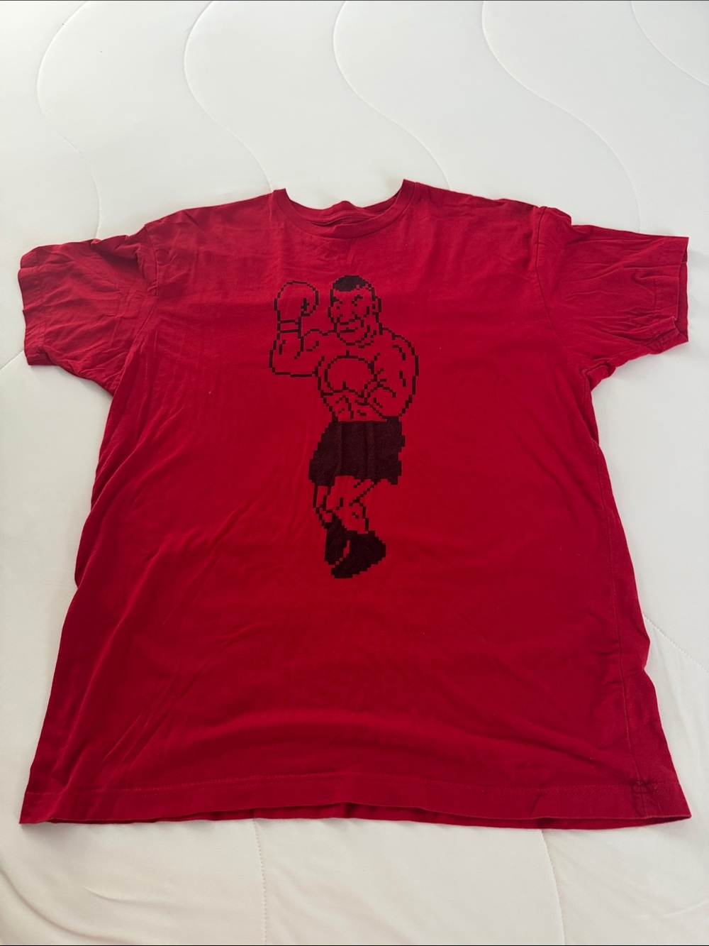 Red Graphic Mike Tyson’s Punch out Boxing Tee - Men Shirts